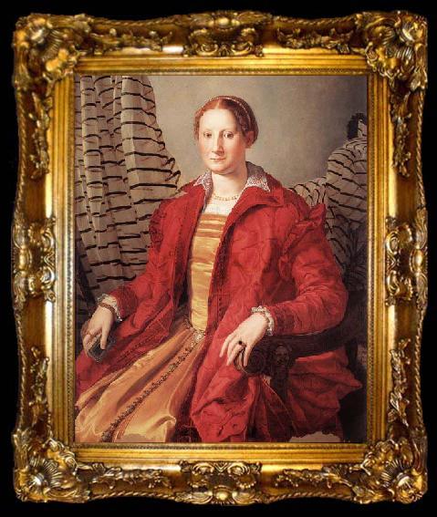 framed  Agnolo Bronzino Portrait of a Lady, ta009-2